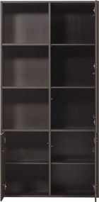 Sötétbarna borovi fenyő moduláris szekrény 108x215 cm Meggy – WOOOD