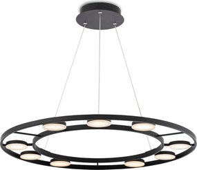 MAYTONI MOD070PL-L63B3K FAD Modern Led Függesztett Lámpa Fekete LED IP20