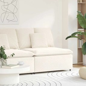 krém moduláris kanapé középső modul párnákkal 100 cm