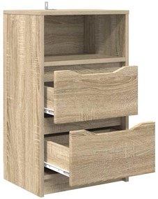 vidaXL Éjjeliszekrények 2 pcs Sonoma tölgy 40 x 30 x 467 cm Faanyag