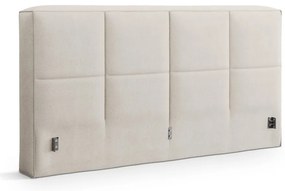 Krémszínű kárpitozott ágytámla 249x100 cm Darren – Micadoni