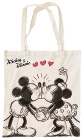 Disney Minnie Mickey Kiss vászontáska, bevásárlótáska 44 cm