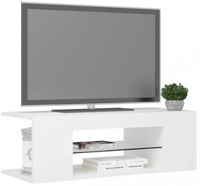 fehér TV-szekrény LED-lámpákkal 90 x 39 x 30 cm
