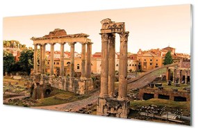 Üvegképek Róma Roman Forum napkelte 100x50 cm 2 fogas