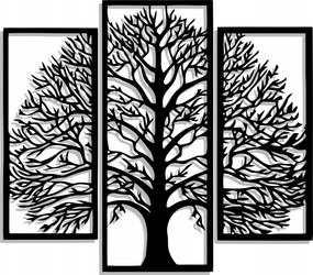 Áttört Kép Panel Triptichon Fa 120CM XL! 17 Szín!