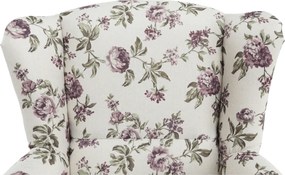 füles fotel puffal, szövet rose 18, ASTRID