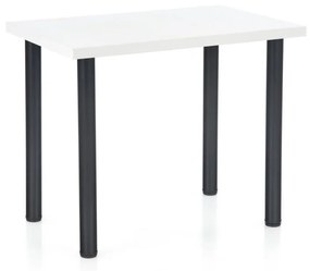 Modex 2 étkezőasztal 90 fehér asztallappal , fekete lábbal
