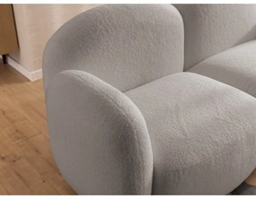 Szürke buklé sarokkanapé (jobb oldali-heverő résszel) Orbit – Ropez