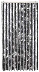 szürke és fekete zsenília rovarfüggöny 100 x 200 cm