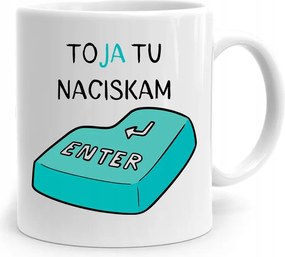 Programozó Informatika Bögre Én Itt Nyomomom Az Enter-t, fényképes nyomtatással