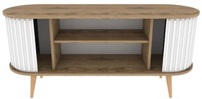 TV szekrény Stor - Oud Oak, White