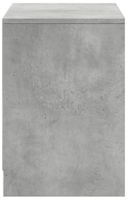 betonszürke szerelt fa TV-szekrény LED-ekkel 100 x 34 x 50 cm