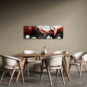 Kép - Modern absztrakció (órával) (90x30 cm)