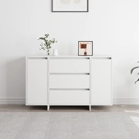 Oldalszekrény Fehér 120x41x75 cm MDF