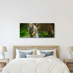 Futó tigris képe (120x50 cm)