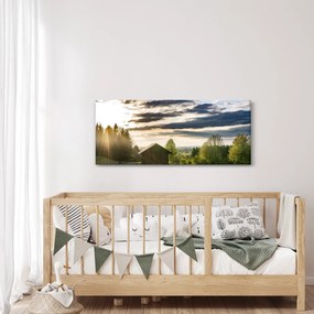 Erdei kunyhó képe (120x50 cm)