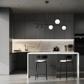 Csillár zsinóron SIRIO 5xG9/25W/230V fekete