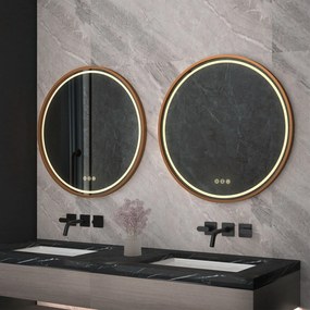 LED Tükör 50cm MMJ BRUSH ROSE GOLD