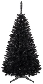 Fekete műfenyőfa 180 cm
