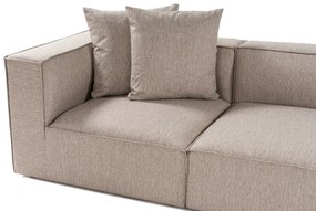 Sarokkanapé Sora (L1-O1-O1-1R-POUFFE ) - Homok Bézs