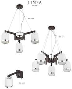 Jupiter 1058 LN3 - Csillár LINEA 3xE27/60W/230V