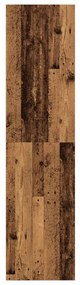 antik fa színű szerelt fa ruhásszekrény 80 x 50 x 200 cm