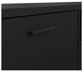 Fekete TV-állvány 177x38 cm Media – Tvilum