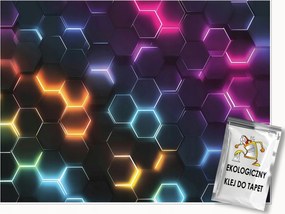Ifjúsági Fotótapéta Hexagonok 3D Gaming Ifjúsági Tapéta 200x140