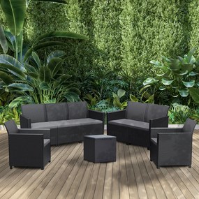 Claire V 7 személyes kerti bútor garnitúra vigo tárolós asztallal