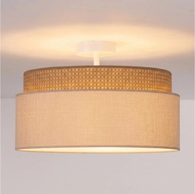 Brilagi - PADOVA felületre szerelhető csillár 1xE27/60W/230V, Ø 40 cm, bézs