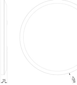 Globo 41562-18B - LED Fürdőszobai mennyezeti lámpa SAPANA LED/18W/230V IP44