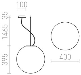 RED - Design Rendl - R10479 - Csillár zsinóron LUNEA 1xE27/70W/230V