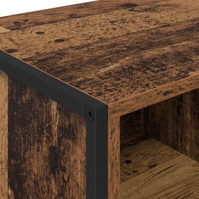 Széf fiókkal 2 pcs Öreg fa 81 x 36 x 150.5 cm Faanyag