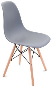Skandináv stílusú étkezőszékek 4db szürke Classic