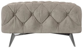 Szürkésbézs bársony lábtartó Chelsea – Ropez