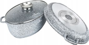 KlönBerg Ovális Márvány Fedél 8 l 38CM 3az1ben Grill Üveg