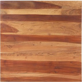 vidaXL tömör akácfa asztallap 25-27 mm 80 x 80 cm