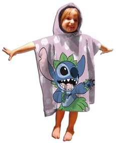 Disney Lilo és Stitch, A csillagkutya Hula Dancing strand törölköző poncsó 55x110 cm (Fast Dry)