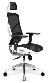 DIABLO V-BASIC ergonomikus irodai szék: Fehér-fekete Diablochairs