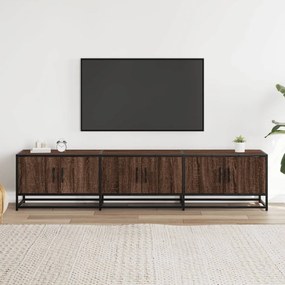 barna tölgy színű szerelt fa TV-szekrény 180 x 35 x 41 cm
