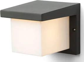 RENDL HIDE SQ fali lámpa antracit 230V LED E27 15W IP44