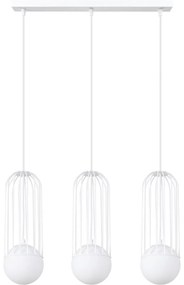 Sollux SL.1333 - Csillár zsinóron BRINA 3xG9/8W/230V fehér