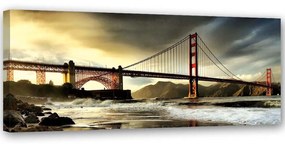 Gario Vászonkép A Brooklyni híd látképe Méret: 90 x 30 cm