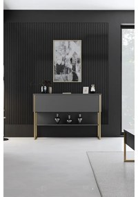 Komód Luxe - Gold, Anthracite