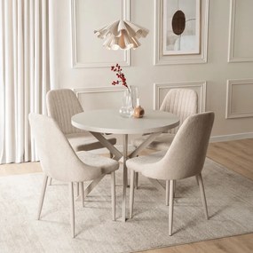 LUGO bővíthető asztal 90–190 cm, kasmír