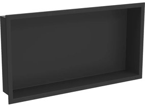 Mexen X-Wall-R beépíthető polc peremmel 60 x 30 cm, fekete - 1970603010
