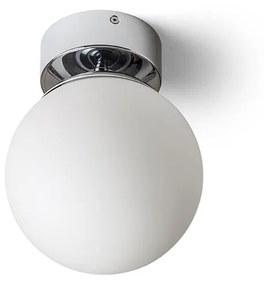RENDL R13693 BOLLY felületre szerelhető lámpatest, fürdőszoba IP44 opál üveg/króm