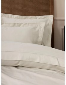 Bézs kétszemélyes hosszabbított pamut-szatén ágyneműhuzat 240x220 cm Elegant – Mijolnir