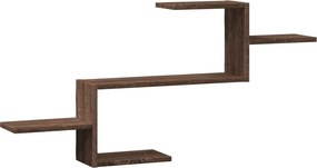 vidaXL barna tölgy színű szerelt fa fali polc 104 x 15 x 49 cm