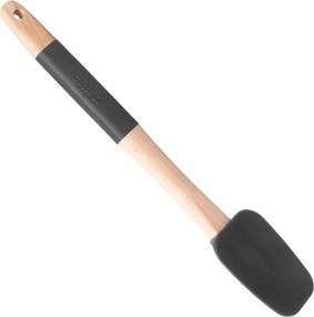 Fekete Szilikon Spatula Fa Elemekkel